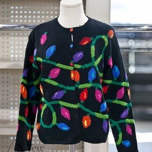 Talbots Christmas Lights Sweater